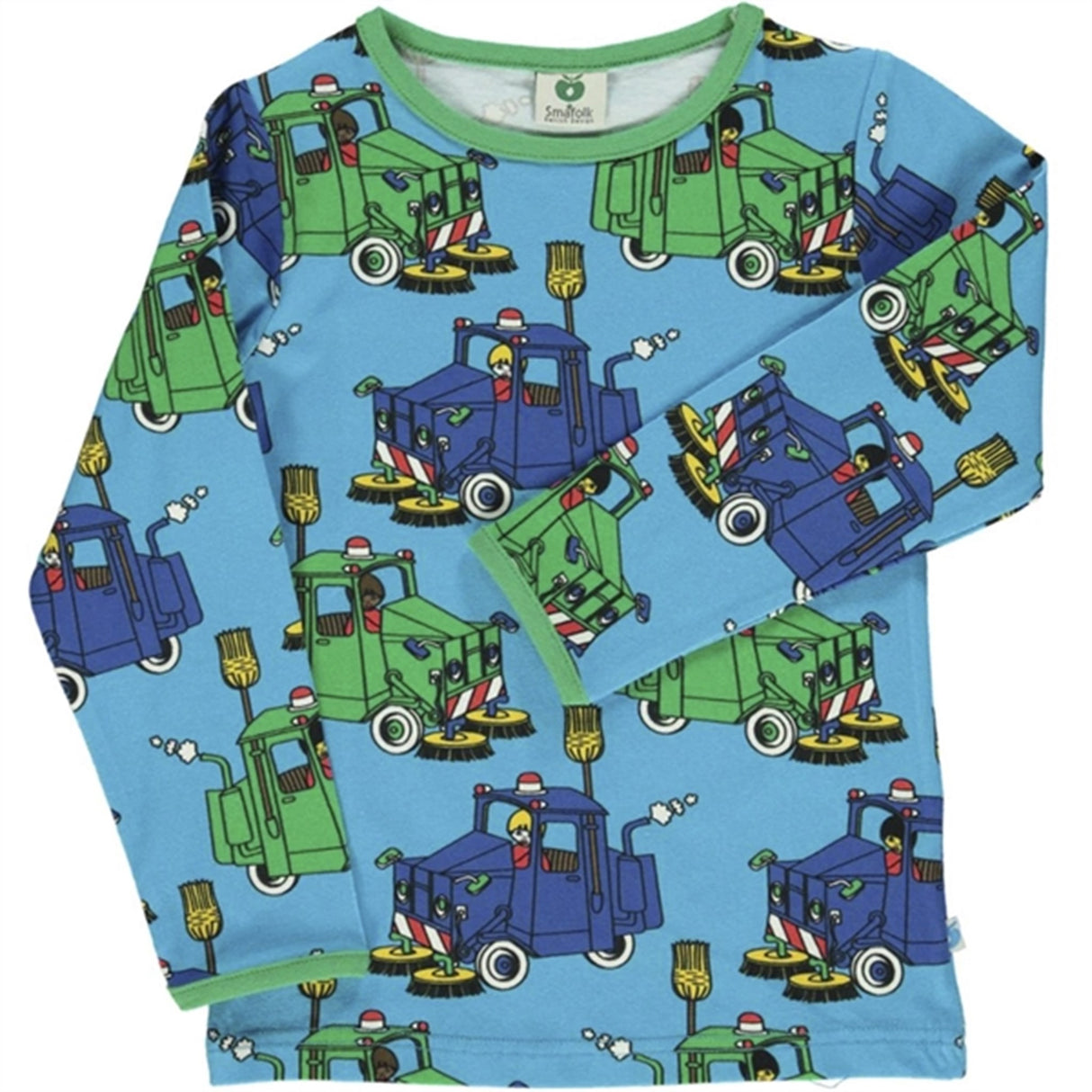 Småfolk Ocean Blue Sweeper Truck Bluse