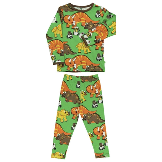 Småfolk Green Dinosaur Bluse/Leggings Sæt