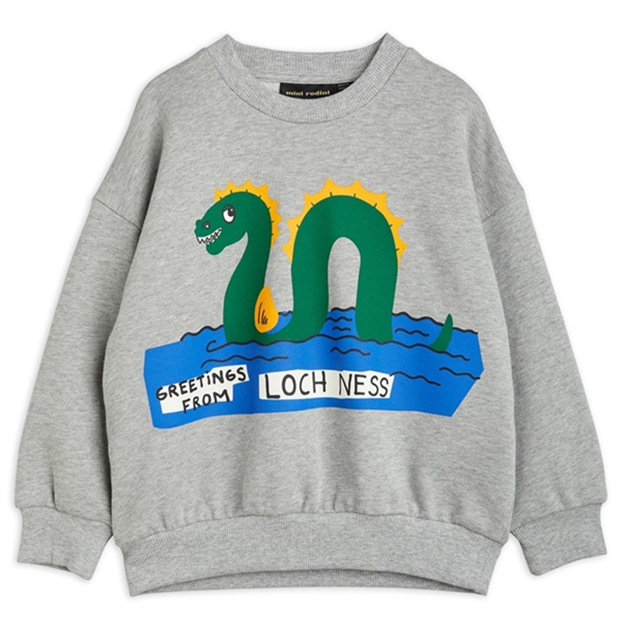 Mini Rodini Grey melange Loch Ness Sweatshirt