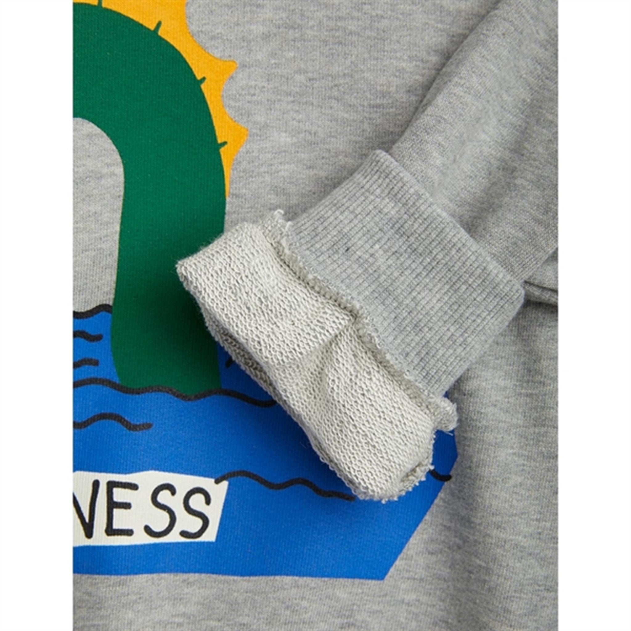 Mini Rodini Grey melange Loch Ness Sweatshirt 2