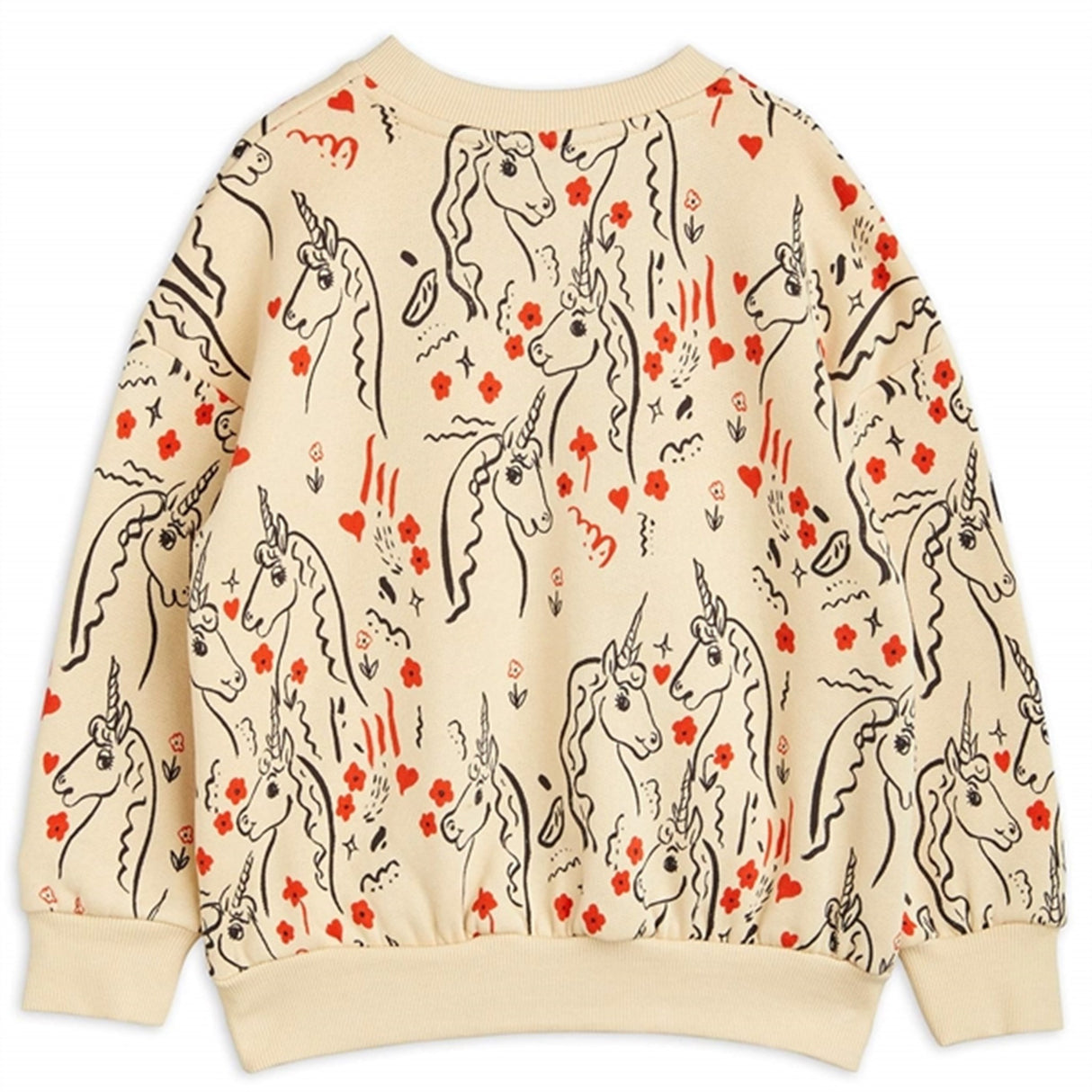 Mini Rodini Yellow Scottish Unicorns Aop Sweatshirt 4