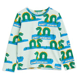 Mini Rodini Green Loch Ness Aop Bluse