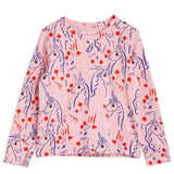 Mini Rodini Pink Scottish Unicorns Aop Bluse