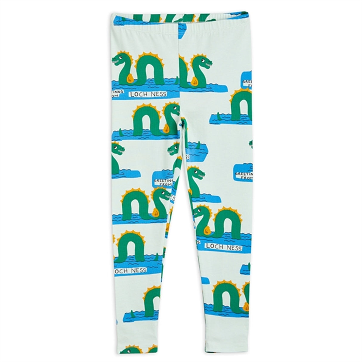 Mini Rodini Green Loch Ness Aop Leggings