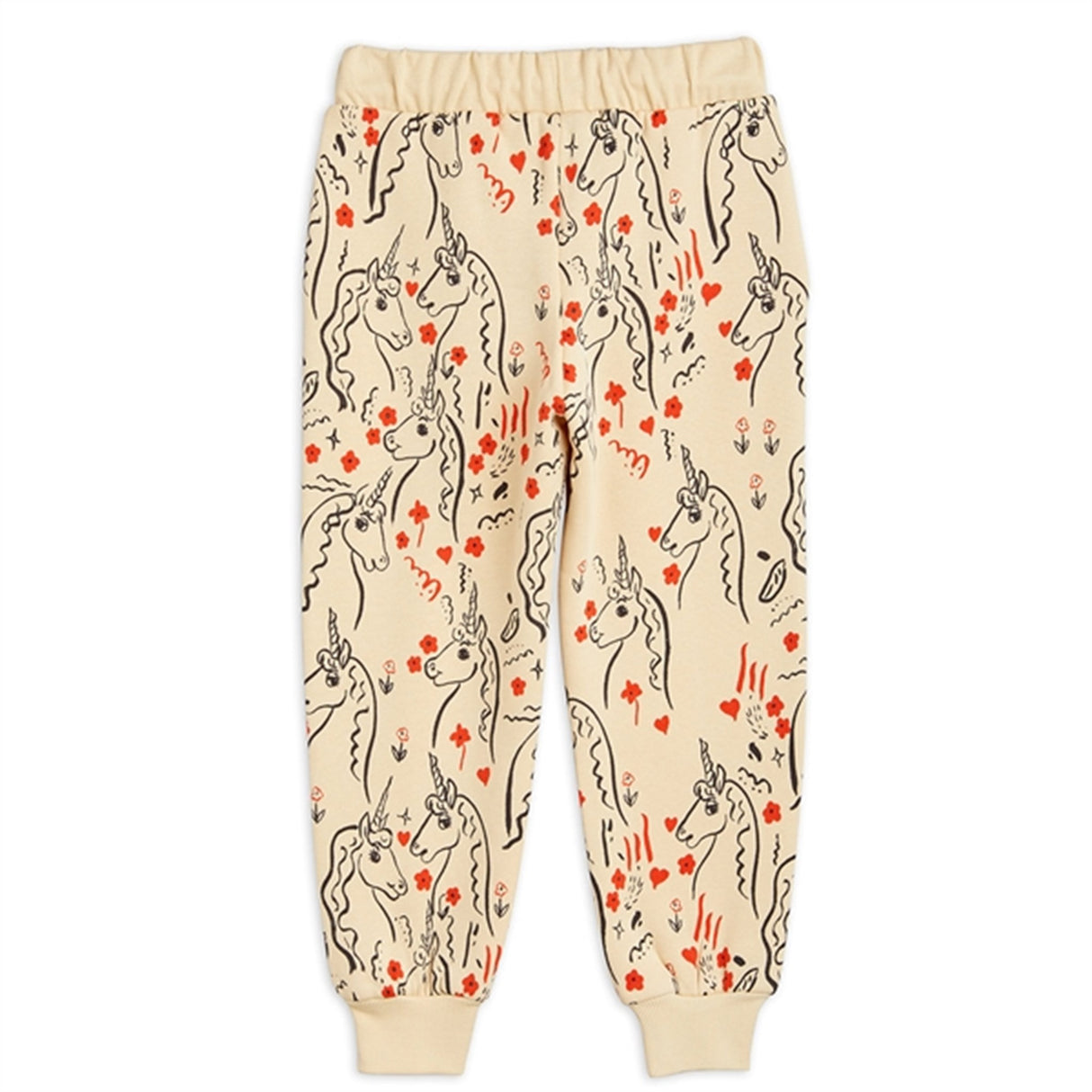 Mini Rodini Yellow Scottish Unicorns Aop Sweatpants 4