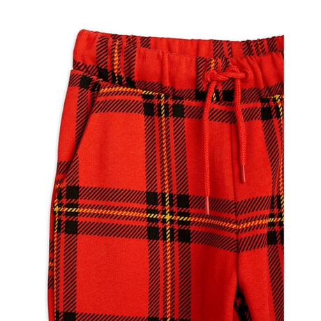 Mini Rodini Red Check Aop Sweatpants 2