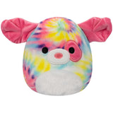 Squishmallows Flip A Mallow Pink Cat /Tie Dye Swirl Dog 13 cm