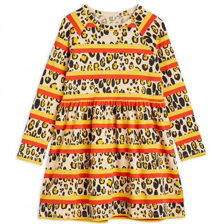 Mini Rodini Multi Leopard Stripe Aop Kjole