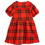 Mini Rodini Red Check Aop Sweat Kjole 3