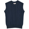 Copenhagen Colors x Luksusbaby Navy Strikket Cable Vest