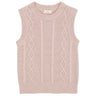 Copenhagen Colors x Luksusbaby Rosa Strikket Cable Vest