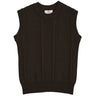 Copenhagen Colors x Luksusbaby Dark Brown Strikket Cable Vest