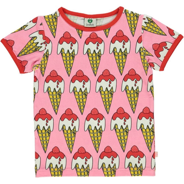 Småfolk Sea Pink Ice Cream Cone T-shirt