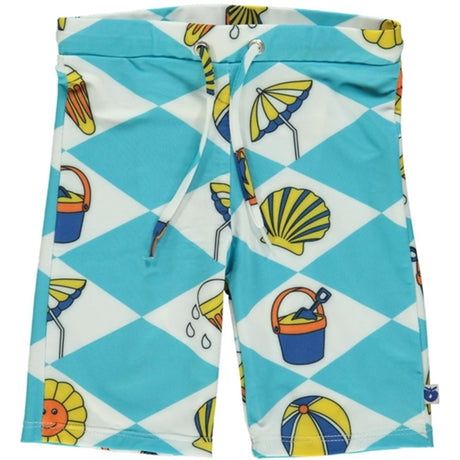 Småfolk Blue Atoll Summer Vacation Badeshorts