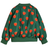 Mini Rodini Strawberries Aop Woven Baseball Jakke Green 5