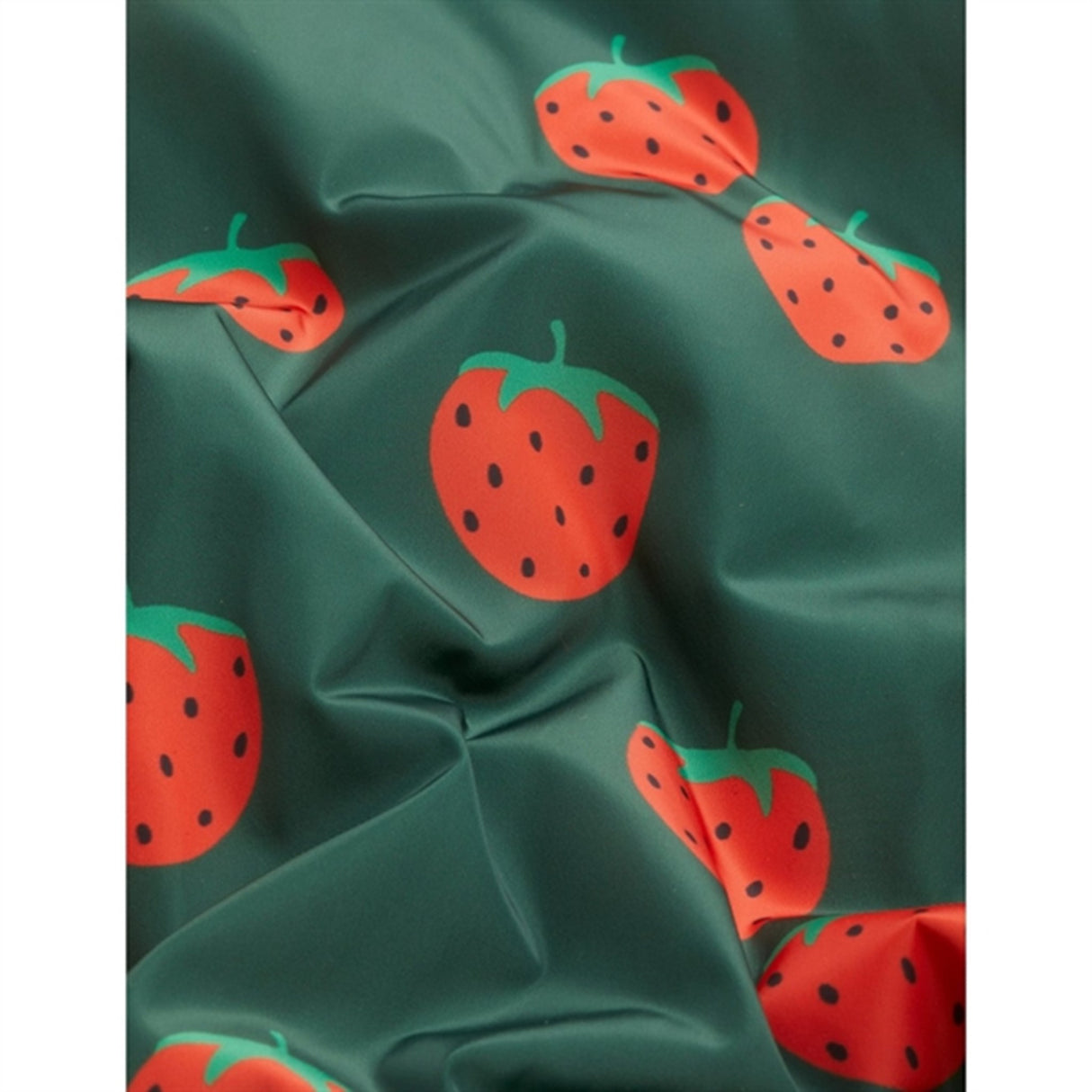 Mini Rodini Strawberries Aop Woven Baseball Jakke Green 4