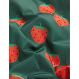 Mini Rodini Strawberries Aop Woven Baseball Jakke Green 4