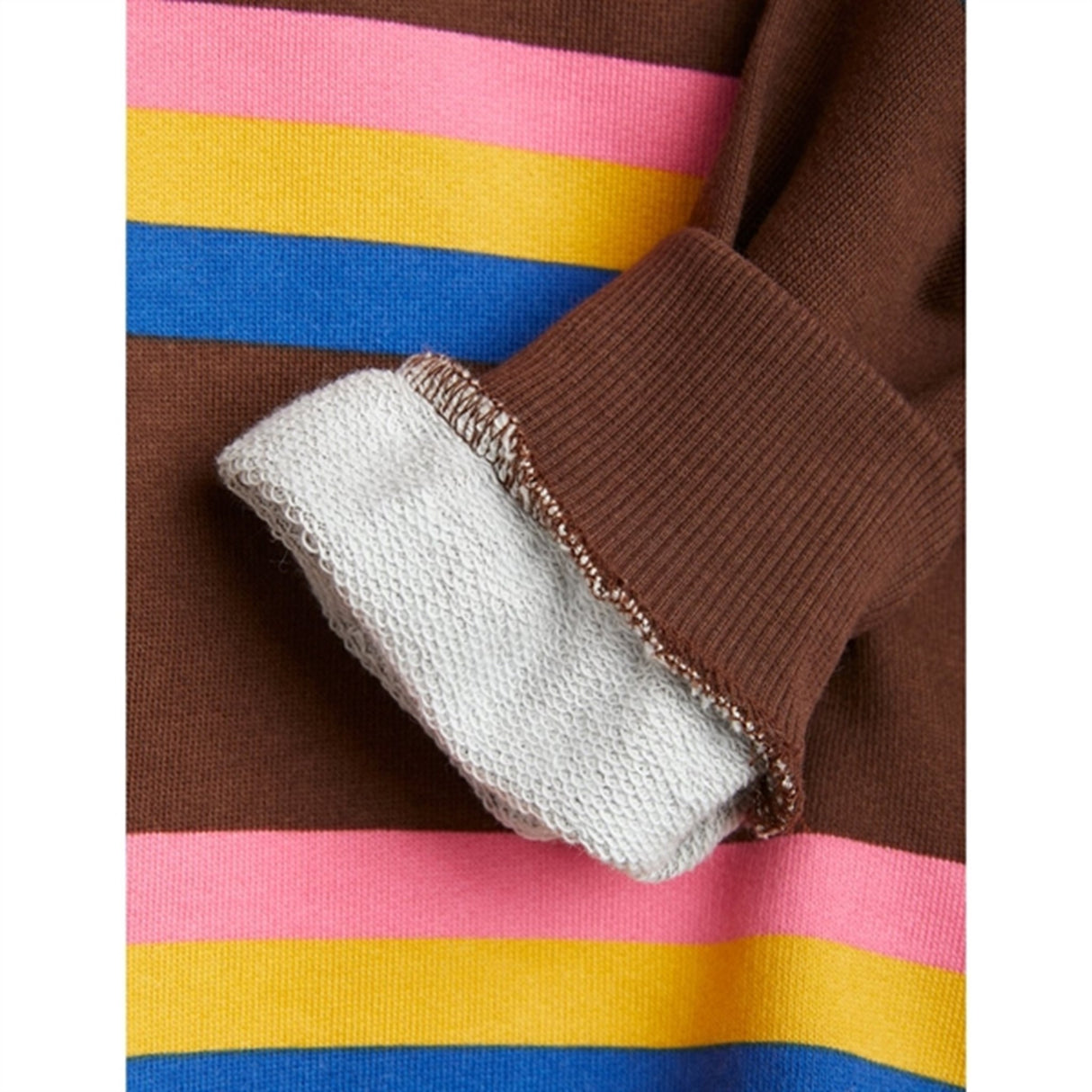 Mini Rodini Stripe Sweatshirt Brown 4