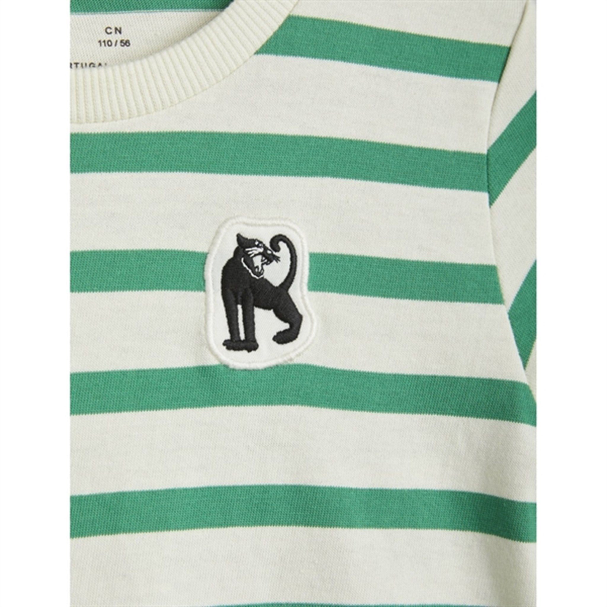 Mini Rodini Panther Patch T-shirt Green 3