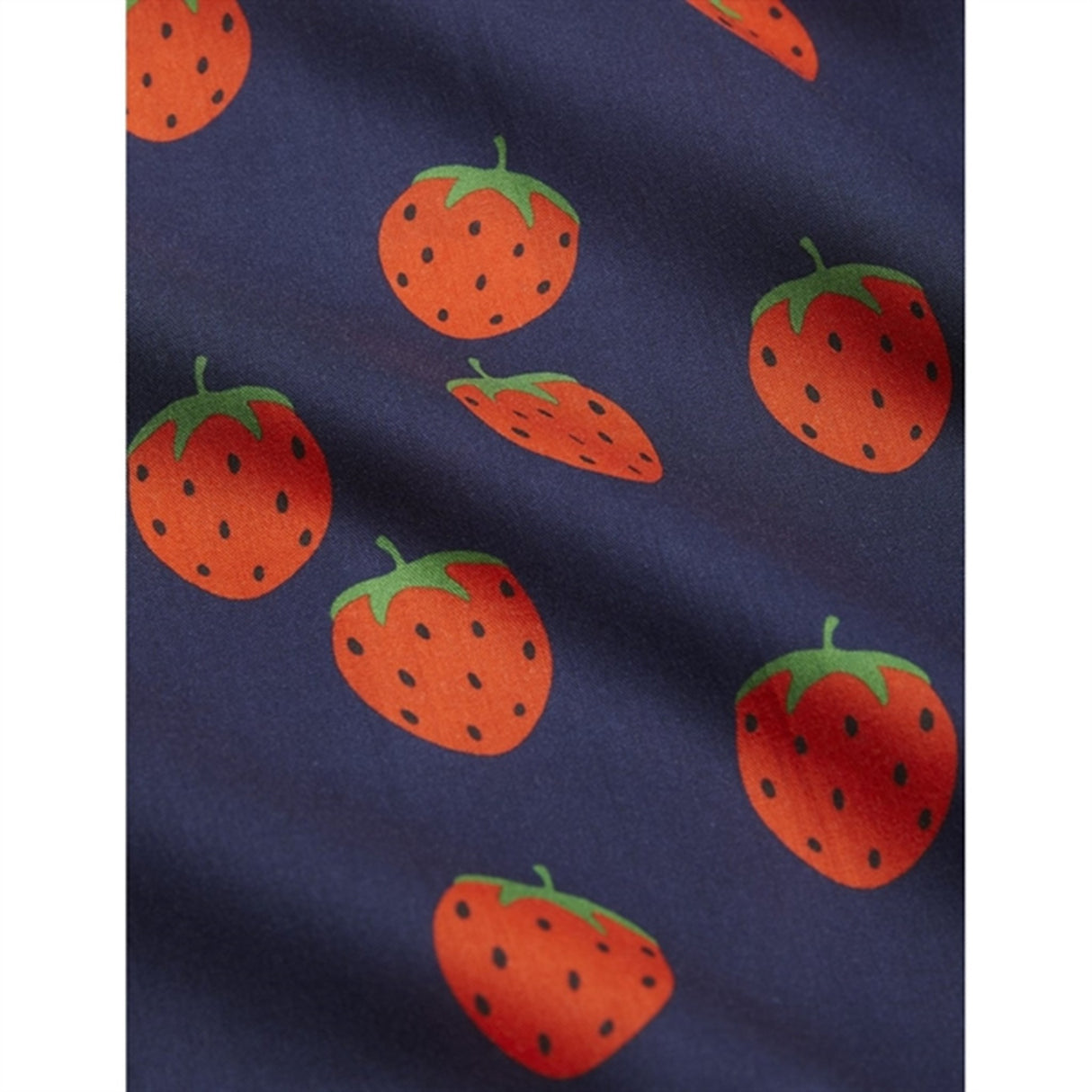 Mini Rodini Strawberries Aop Woven Skjorte Blue 3