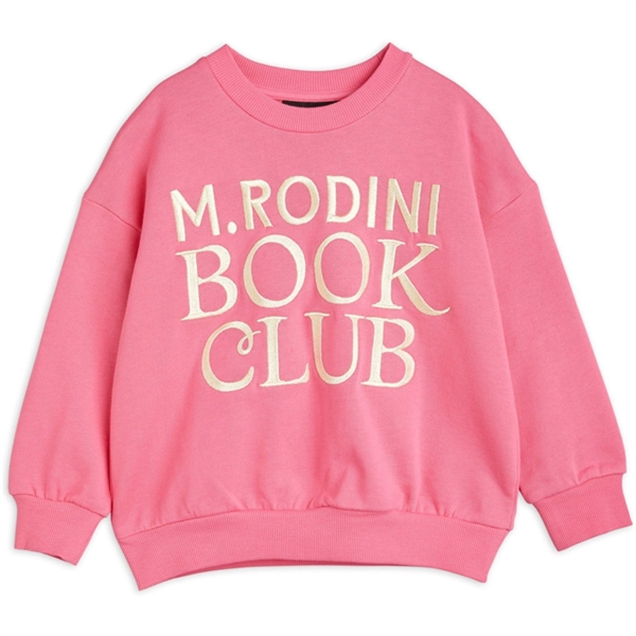 Mini Rodini Book Club Emb Sweatshirt Pink