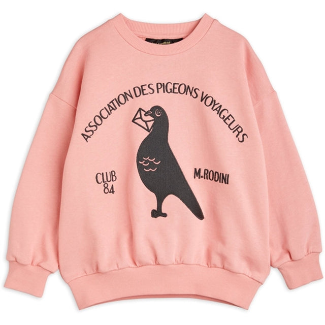 Mini Rodini Pigeons Emb Sweatshirt Pink