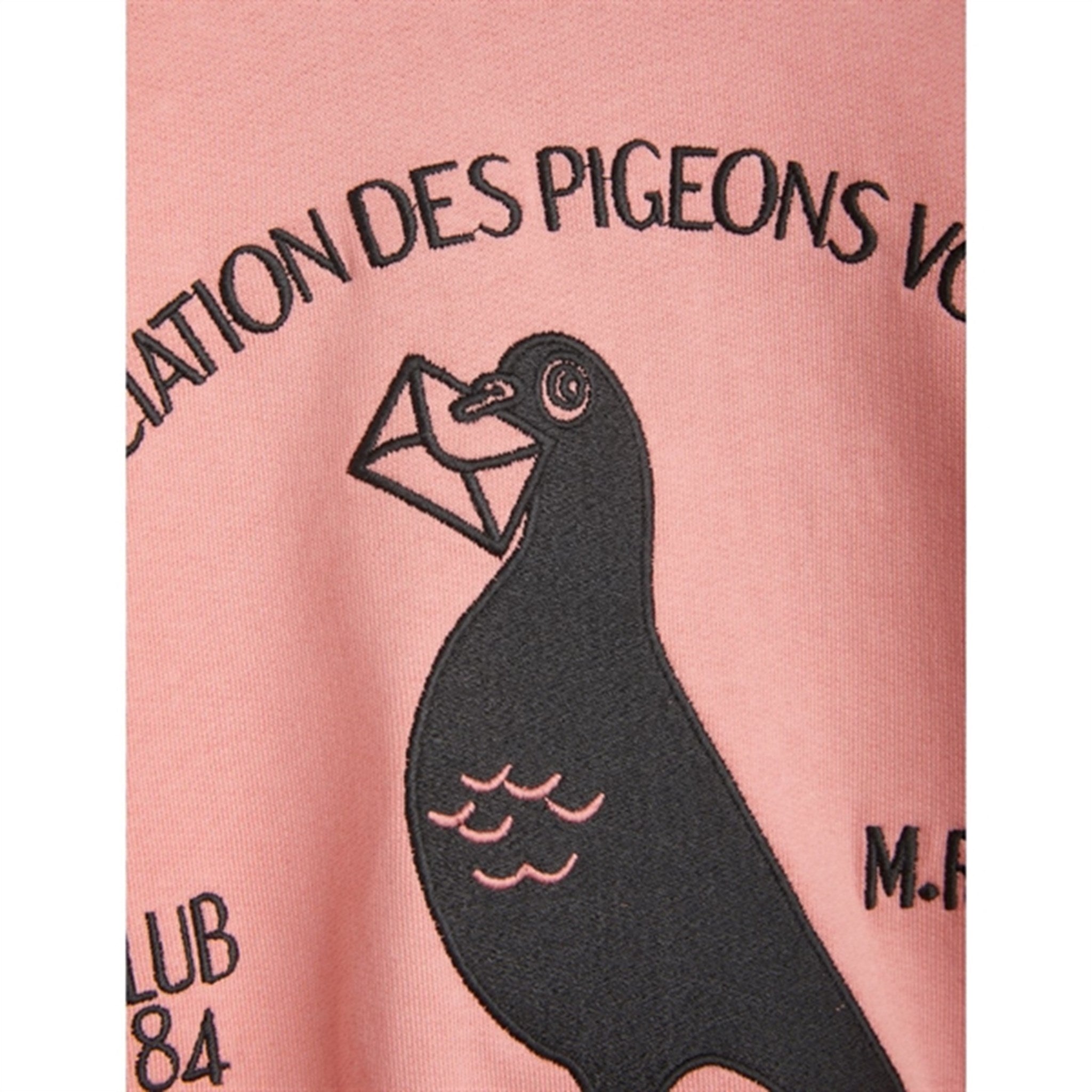 Mini Rodini Pigeons Emb Sweatshirt Pink 2