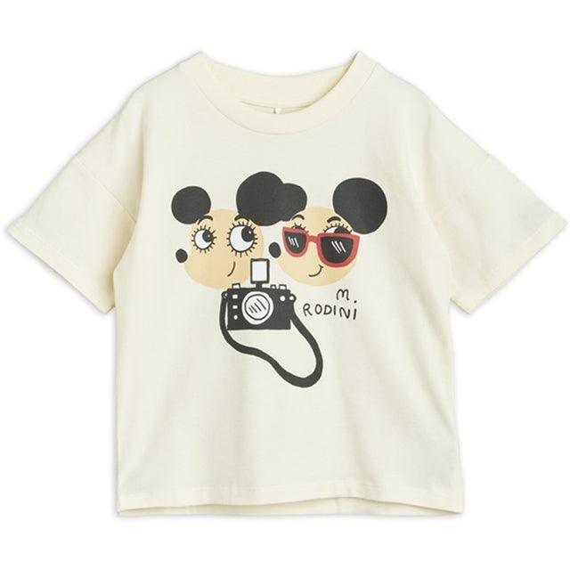 Mini Rodini Ritzratz Sp T-shirt Offwhite