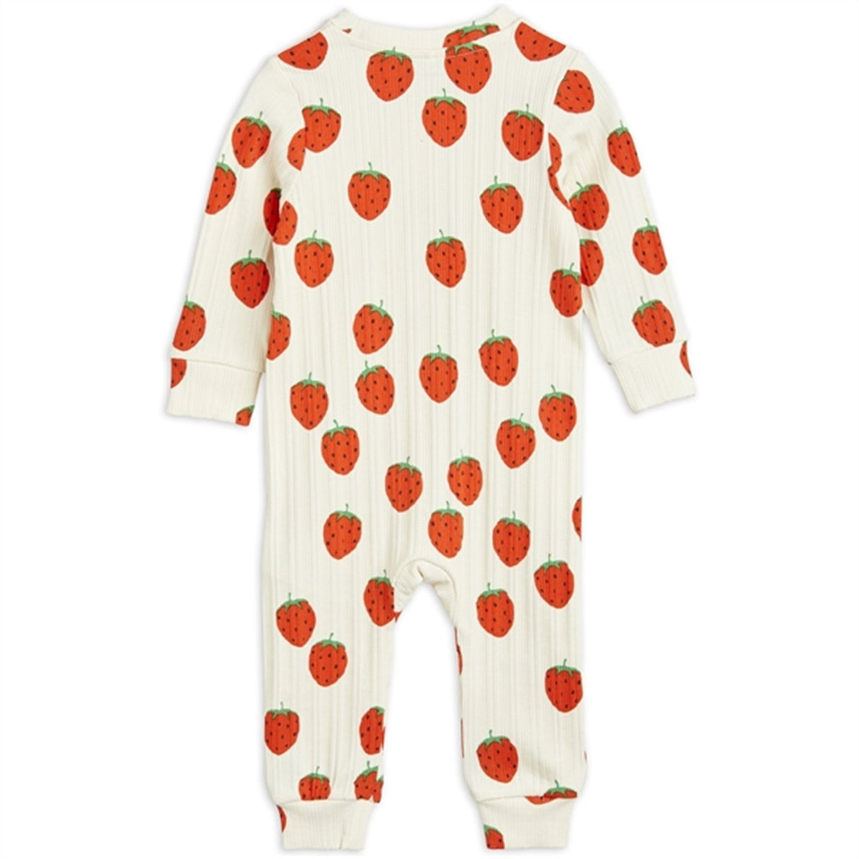 Mini Rodini Strawberries Aop heldragt Offwhite 4