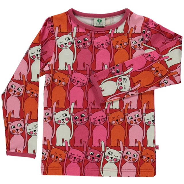 Småfolk Apple Red Cat Bluse