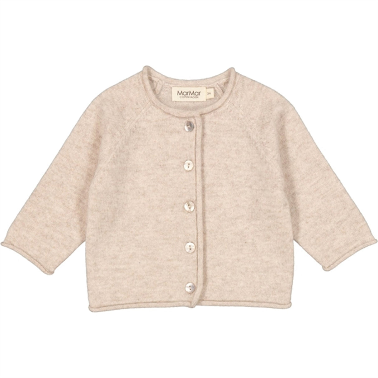 MarMar Sand Melange Cashmere Tamla Strik Cardigan