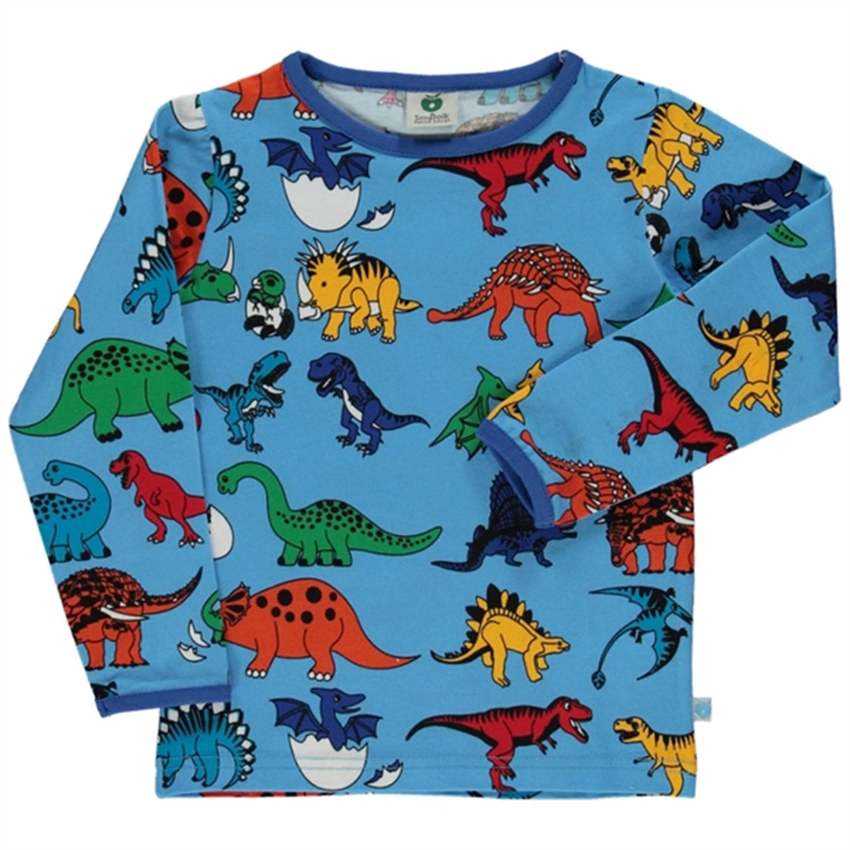 Småfolk Blue Grotto Dinosaur Bluse