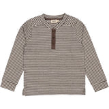 MarMar Deep Choco Stripe Tavus Bluse