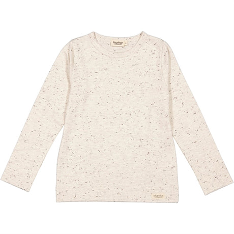 MarMar Beige Melange Nebs Teller Bluse