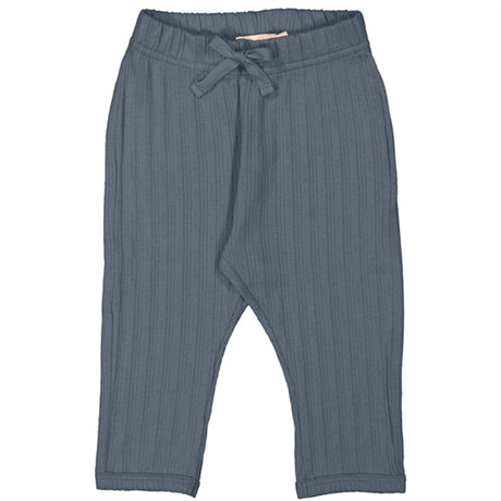 MarMar Modal Stormy Blue Pitti Pointelle Rib Bukser