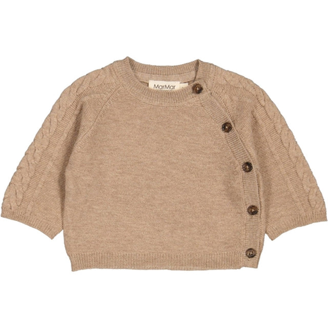 MarMar New Born Wool Driftwood Melange Toll Strik Bluse