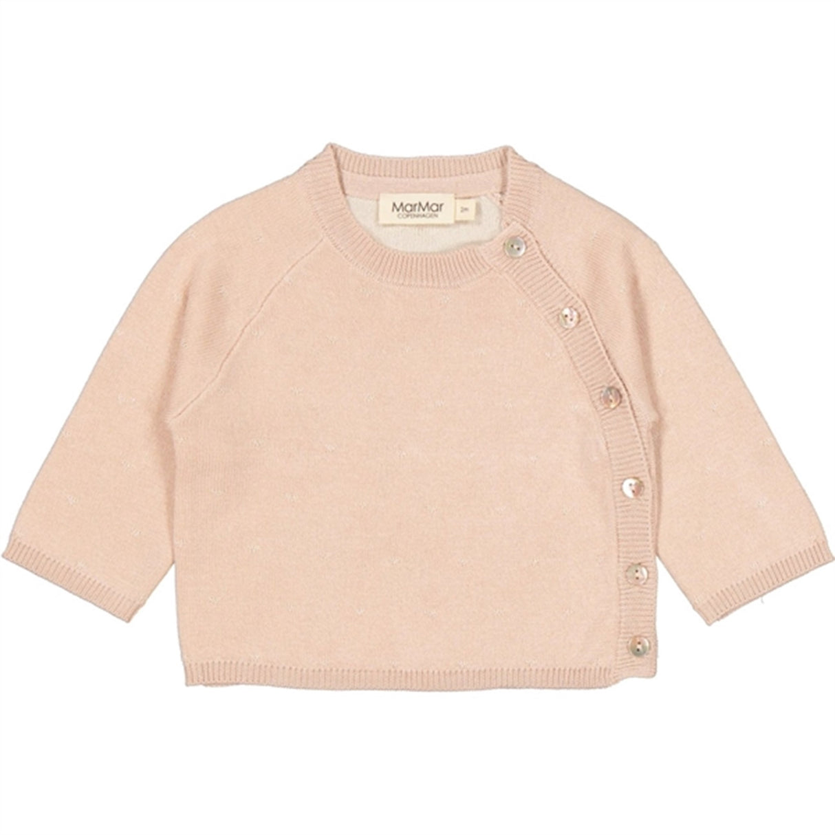 MarMar New Born Cream Taupe Hearts Toll Strik Bluse