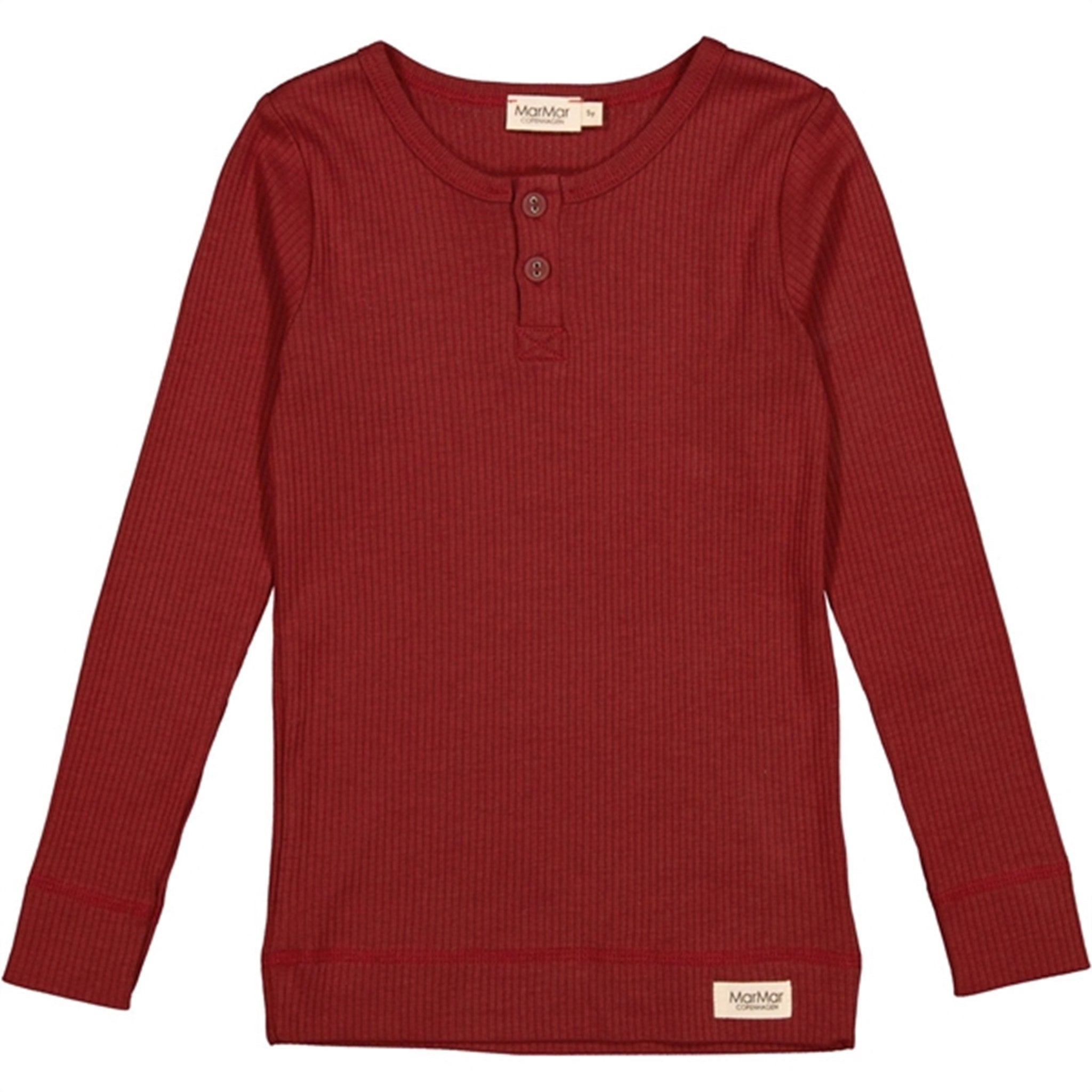 MarMar Modal Hibiscus Red Bluse