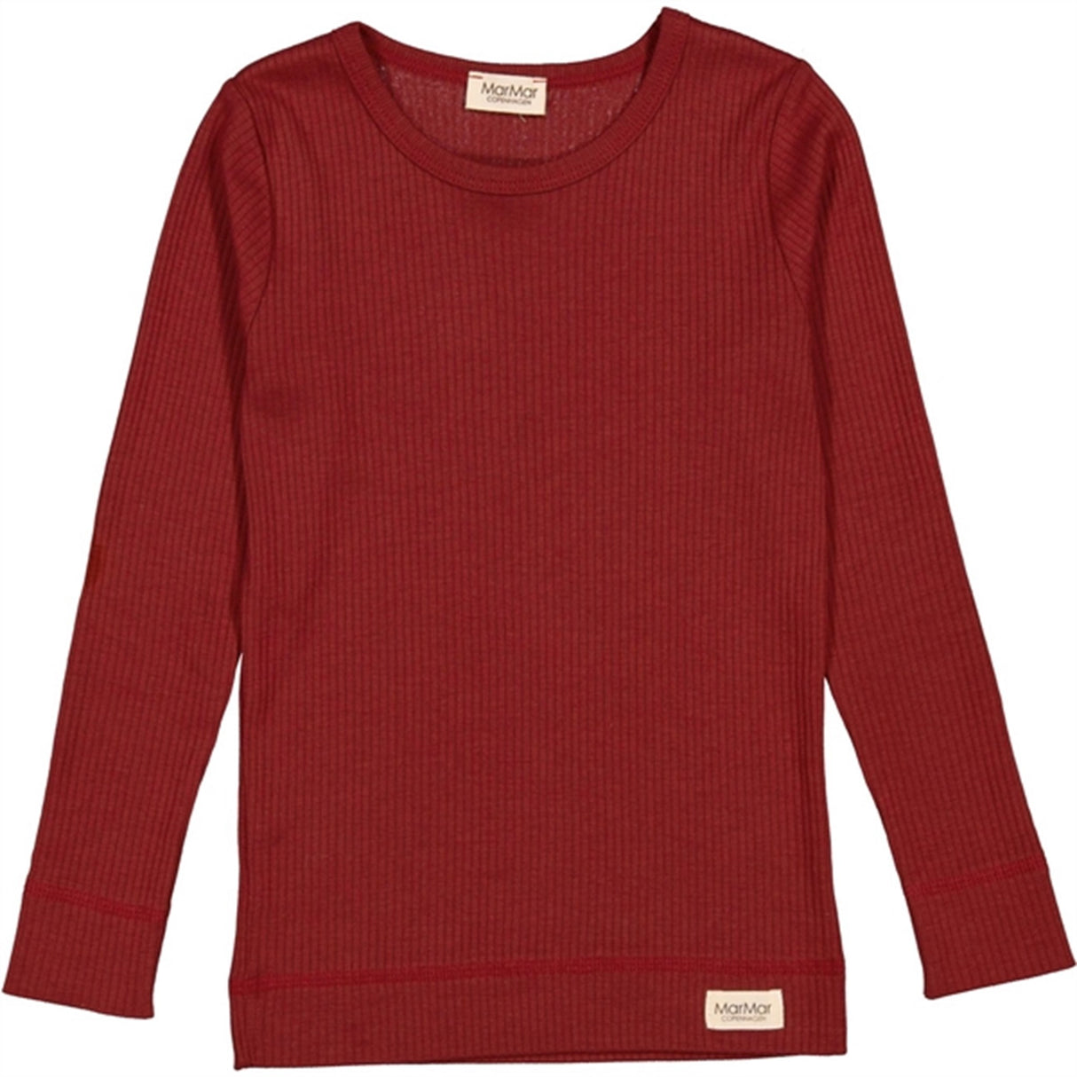 MarMar Modal Hibiscus Red Plain Bluse