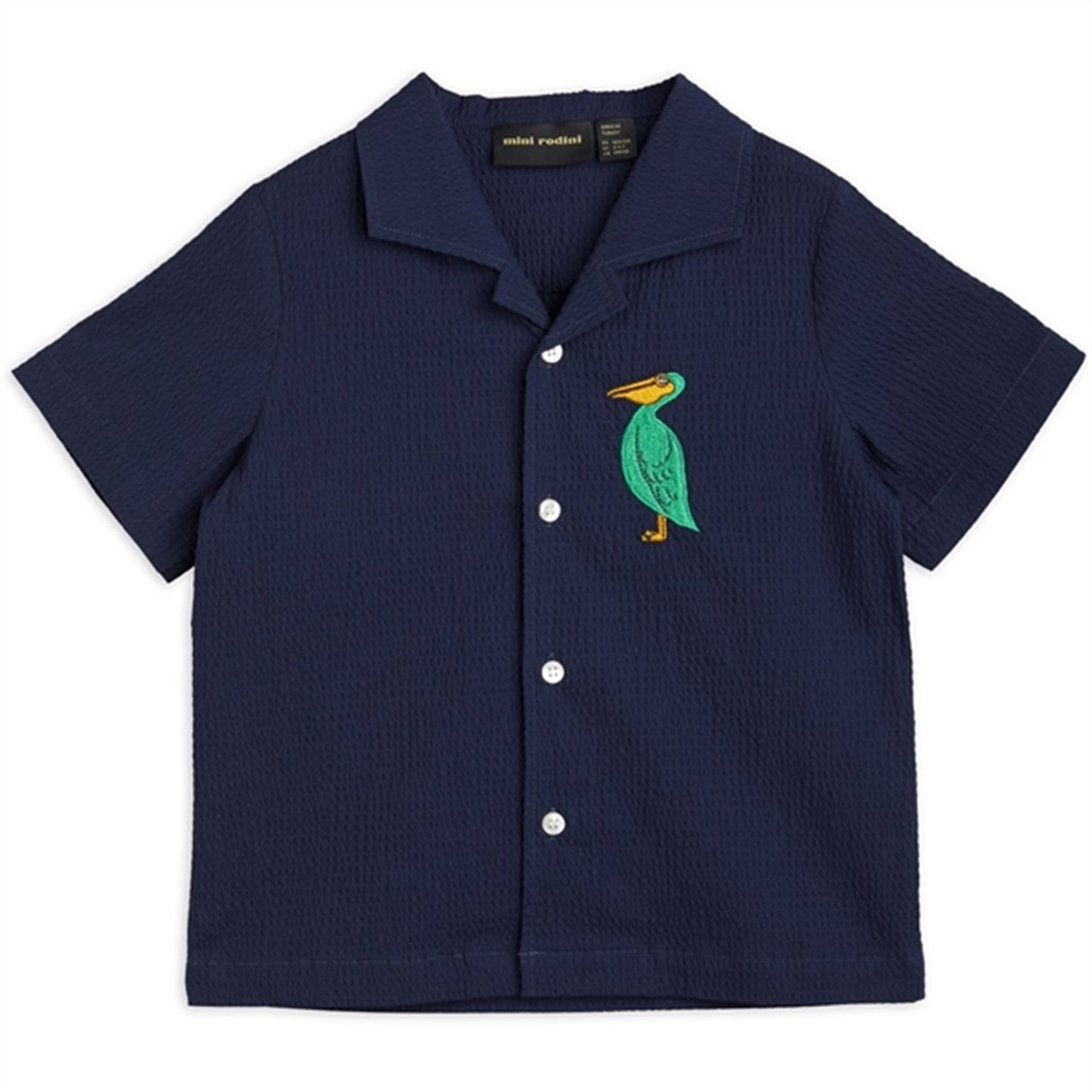 Mini Rodini Pelican Woven Skjorte Blue