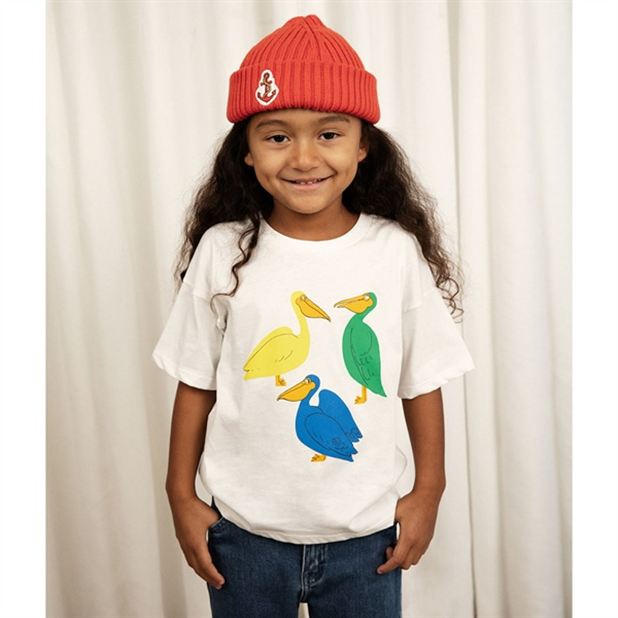 Mini Rodini Pelican T-shirt White 4