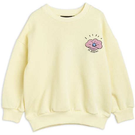 Mini Rodini Seashell Chenille Emb Sweatshirt Yellow