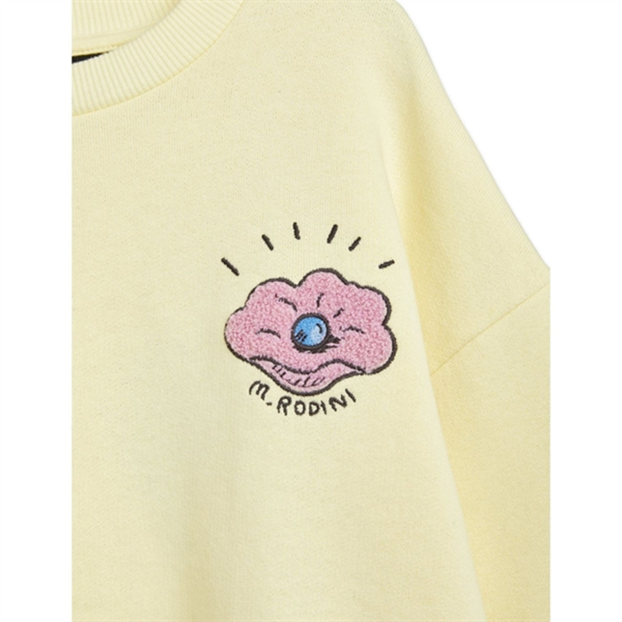 Mini Rodini Seashell Chenille Emb Sweatshirt Yellow 2