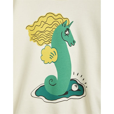 Mini Rodini Unicorn Seahorse Sweatshirt Offwhite 2