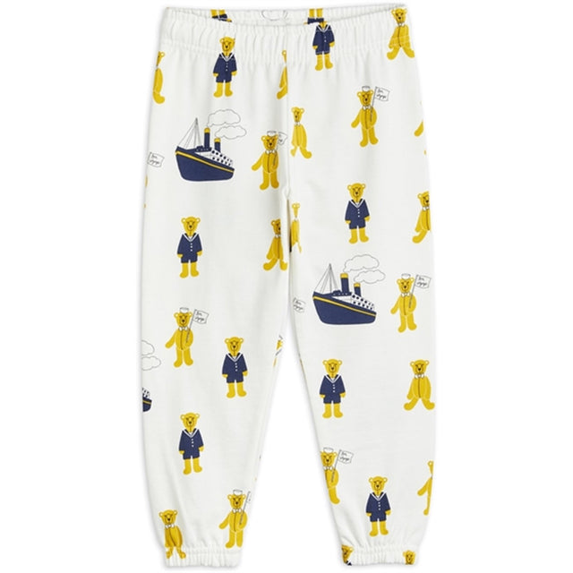 Mini Rodini Teddybears AOP Sweatpants White