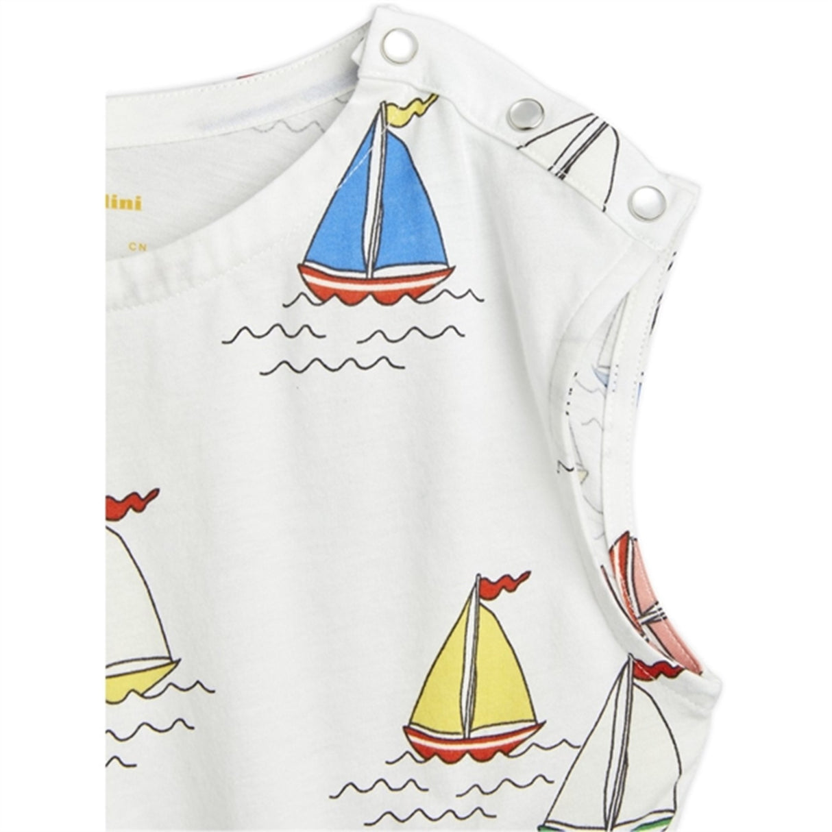 Mini Rodini Sailing Boats Aop Sommerdragt White 2