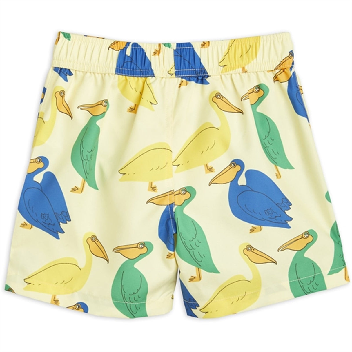 Mini Rodini Pelican AOP Badeshorts Yellow 3