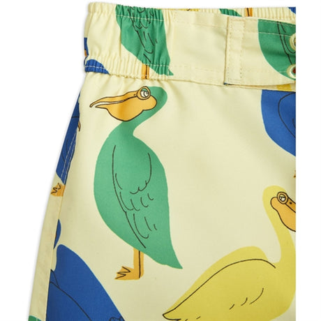 Mini Rodini Pelican AOP Badeshorts Yellow 2