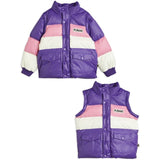 Mini Rodini Zip Sleeve Puffer Jakke Purple 2