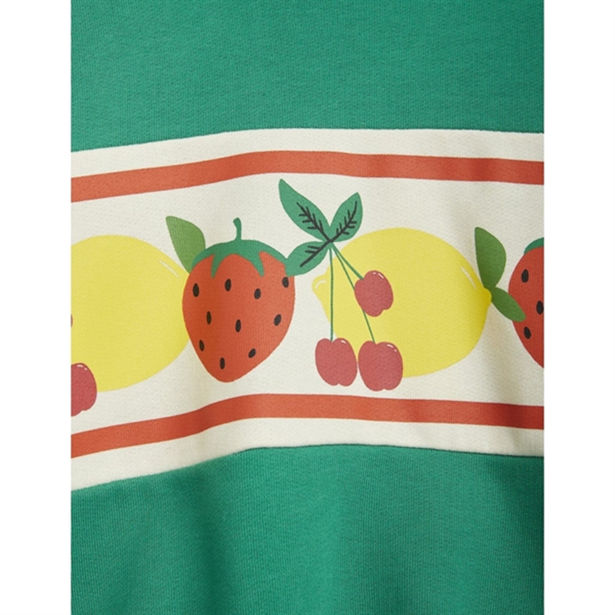 Mini Rodini Fruits Border Sweatshirt Green 3